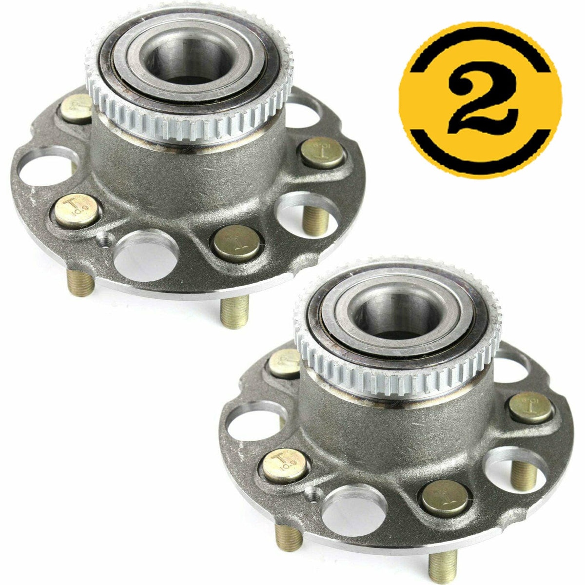 Honda Odyssey Rear Wheel Bearing Hub Assembly 1999-2004, w/ABS, 5 Lugs, 2WD FWD - 512180 (2 Pack)