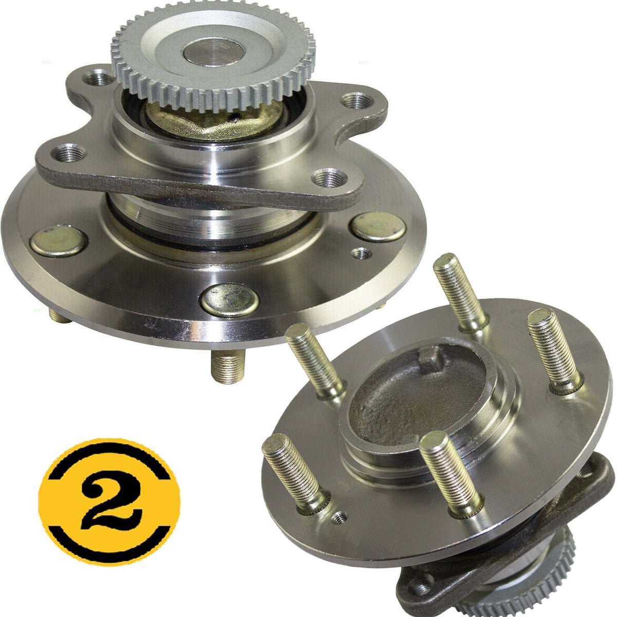 Hyundai XG350 Rear Wheel Bearing Hub Assembly 2002-2005, w/ABS, 5 Lugs - 512189 (2 Pack)