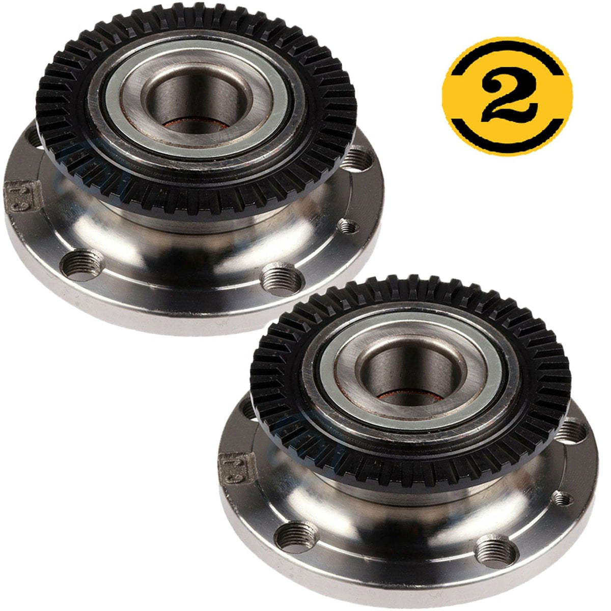 Audi A4 Rear Wheel Bearing Hub Assembly 2002-2007, FWD - 512231 (2 Pack)