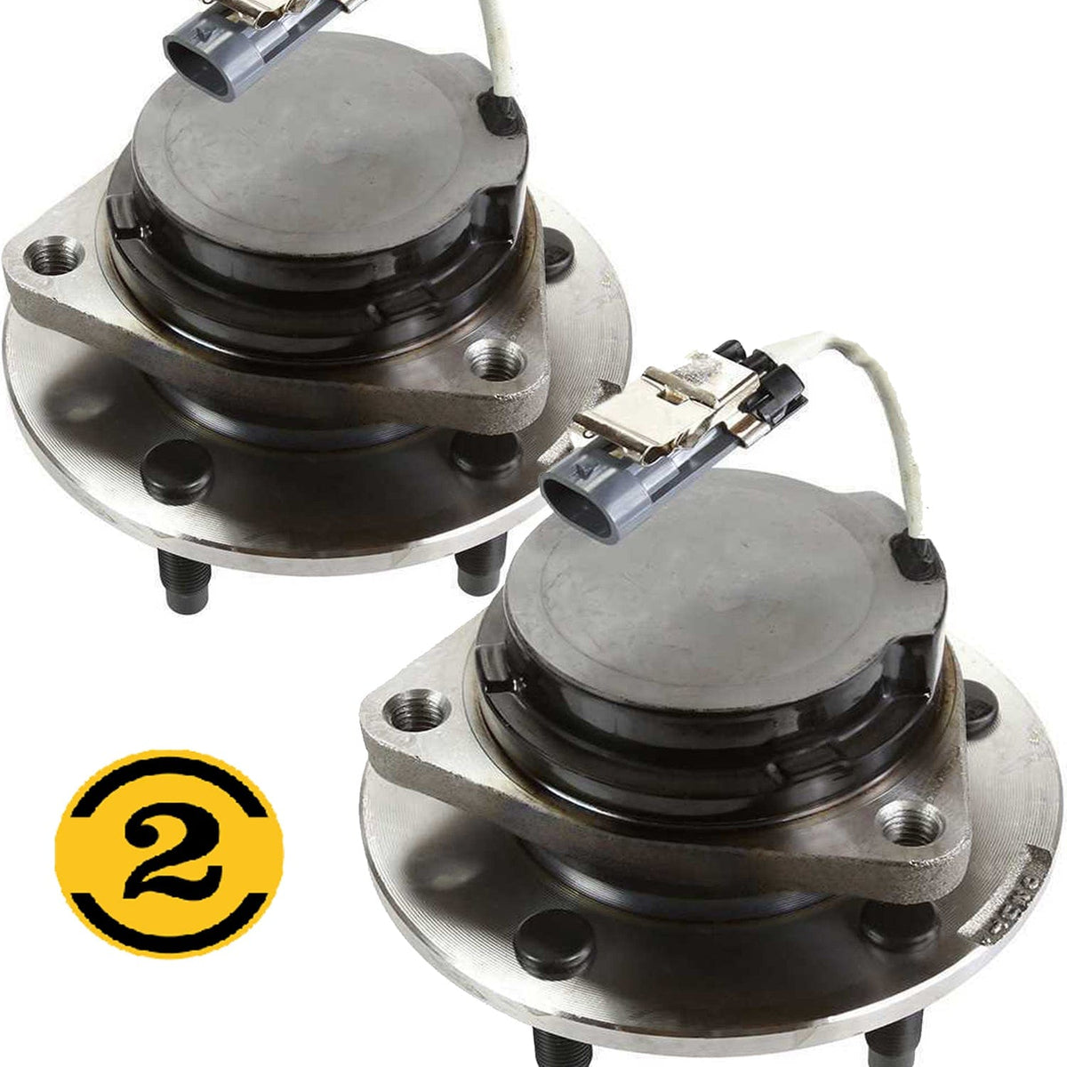 Buick Rendezvous Rear Wheel Bearing Hub Assembly 2002-2007, w/ABS, FWD, 5 Lugs - 512222 (2 Pack)