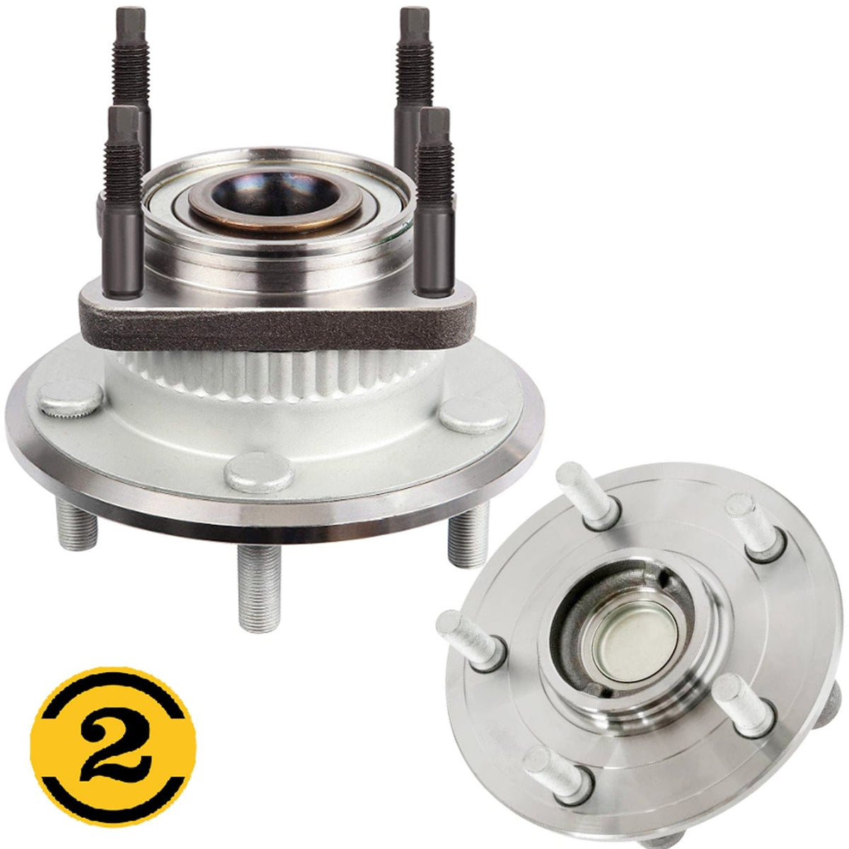 Jeep Grand Cherokee Rear Wheel Bearing Hub Assembly 2005-2010, 5 Lugs - 512302 (2 Pack)