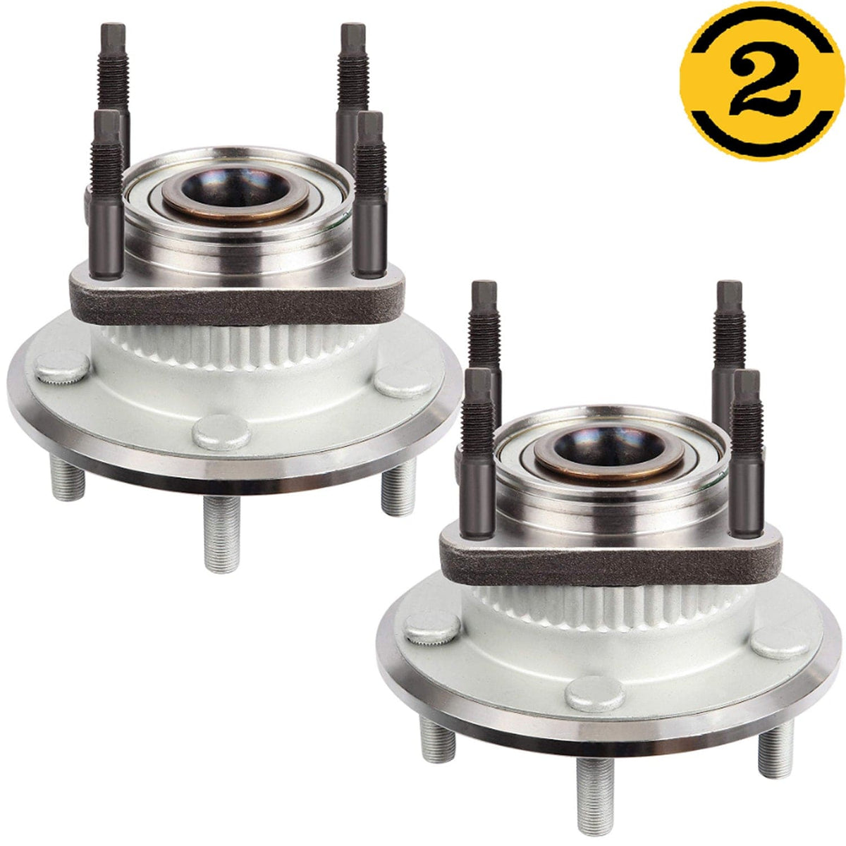 Jeep Grand Cherokee Rear Wheel Bearing Hub Assembly 2005-2010, 5 Lugs - 512302 (2 Pack)