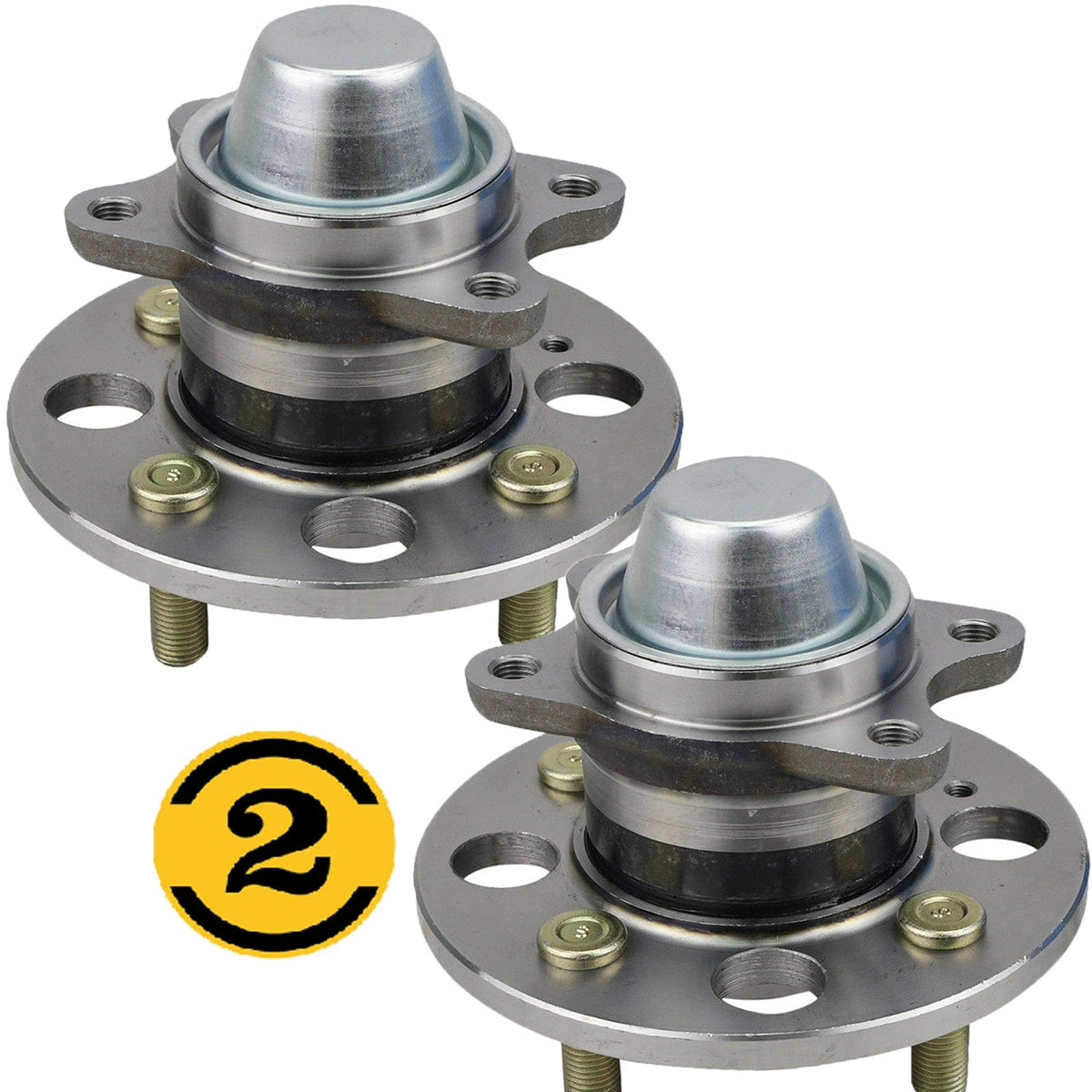 Kia Rio Rear Wheel Bearing Hub Assembly 2006-2011, 4 Lugs - 512325 (2 Pack)