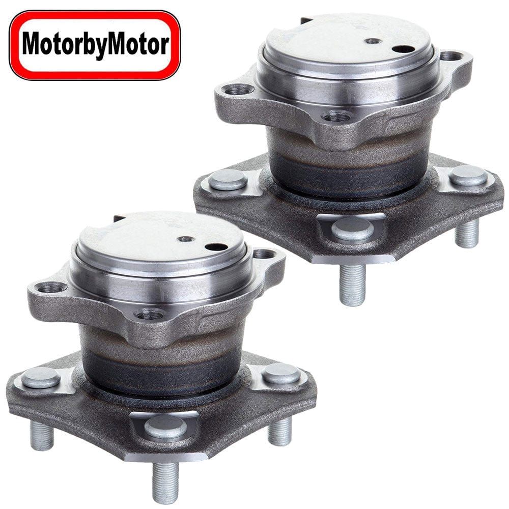 Nissan Sentra Rear Wheel Bearing Hub Assembly 2007-2012, 4 Lugs, w/ABS - 512384 (2 Pack)
