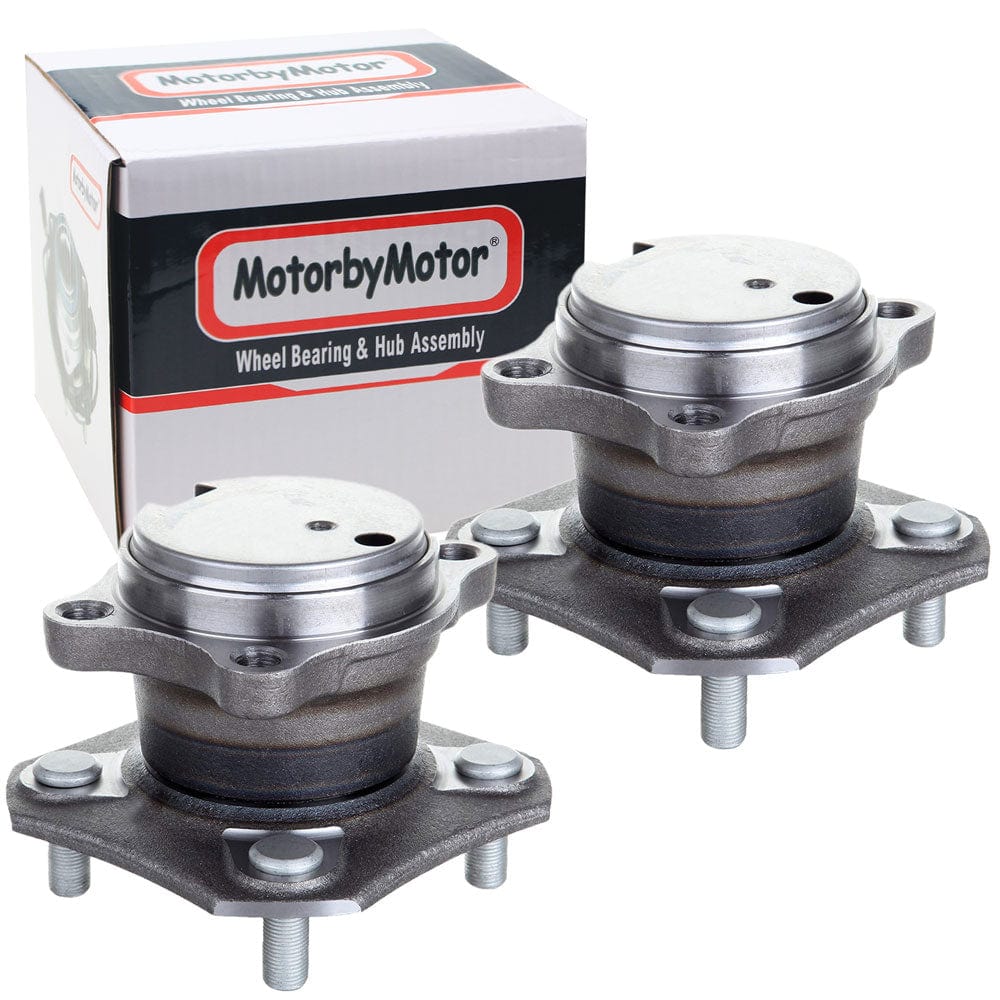 Nissan Sentra Rear Wheel Bearing Hub Assembly 2007-2012, 4 Lugs, w/ABS - 512384 (2 Pack)