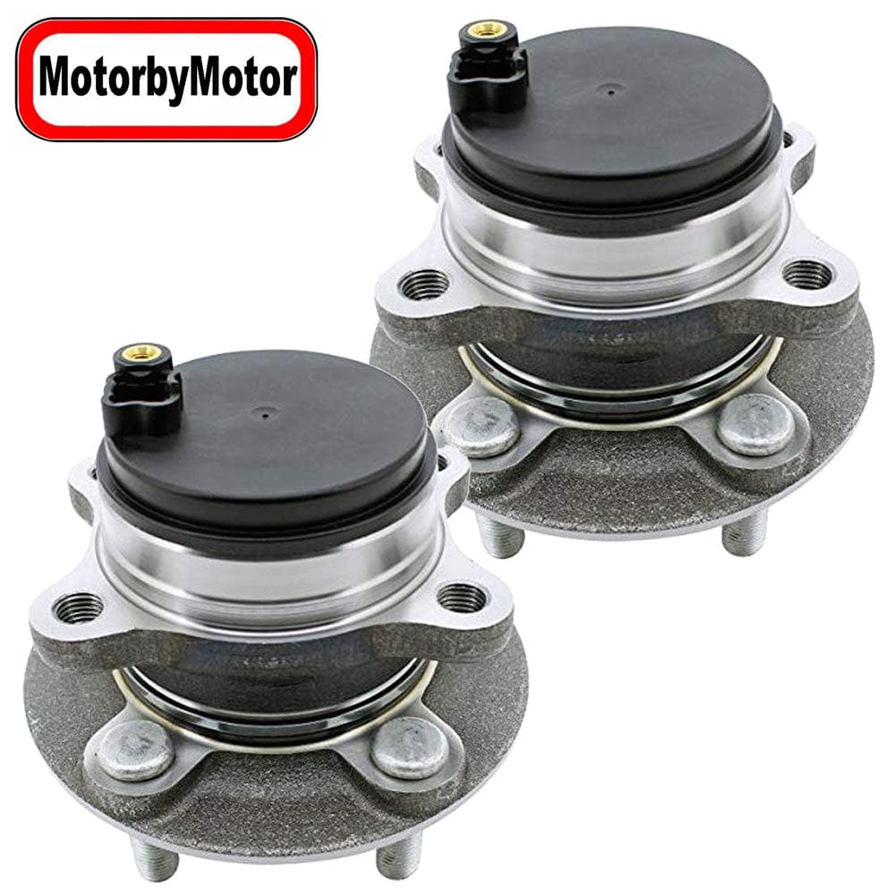 Ford Fusion Rear Wheel Bearing Hub Assembly, w/ABS Cap, 5 Lugs FWD - 512497 (2 Pack)