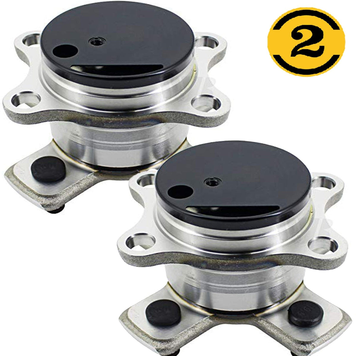Honda Fit Rear Wheel Bearing Hub Assembly, 4 Lugs -- 512559 (2 Pack)