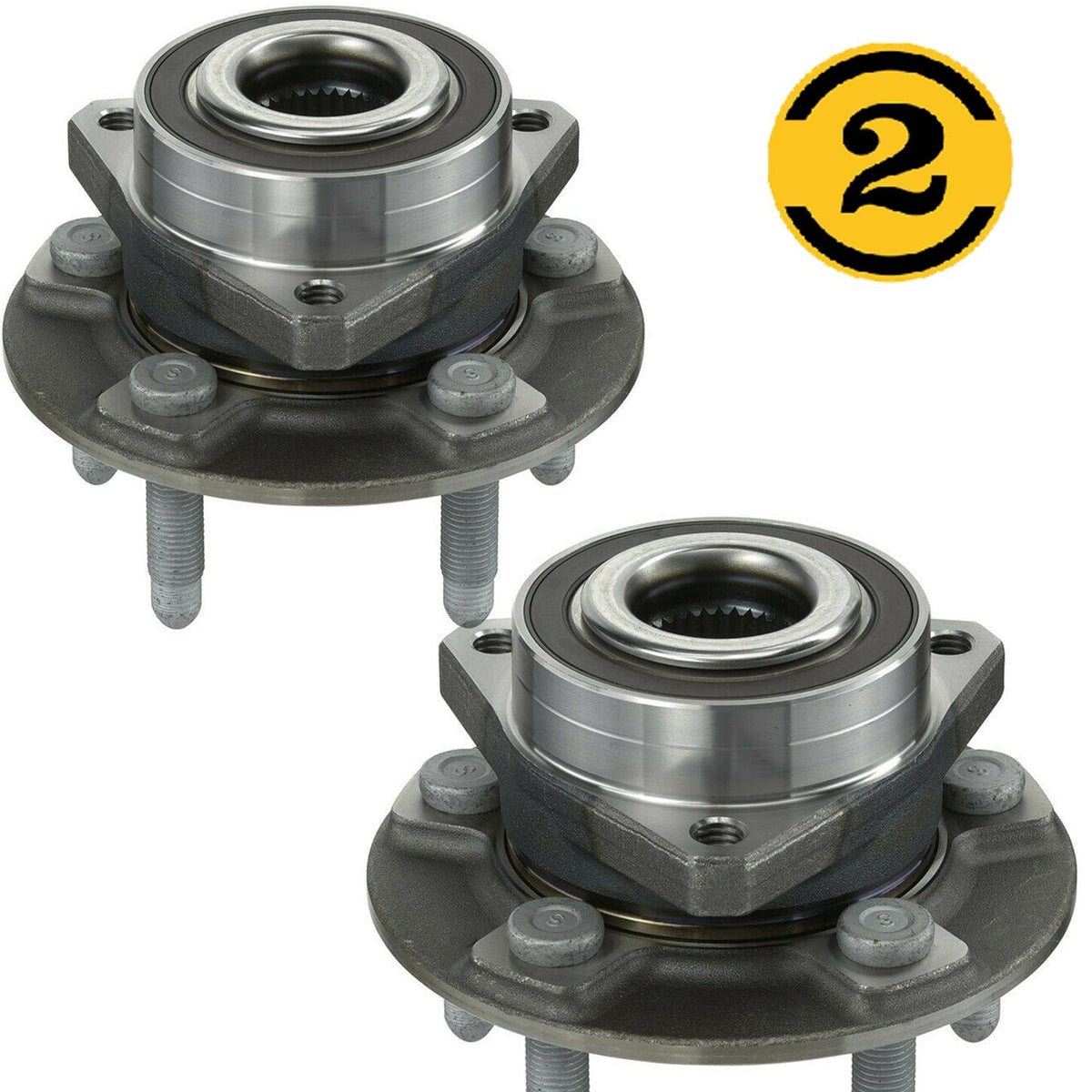 Buick Envision Rear Wheel Bearing Hub Assembly, 5 Lugs -- 512579 (2 Pack)