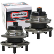 Dodge Grand Caravan Rear Wheel Bearing Hub Assembly w/ABS, 2WD FWD, 5 Lugs - 512169 (2 Pack)