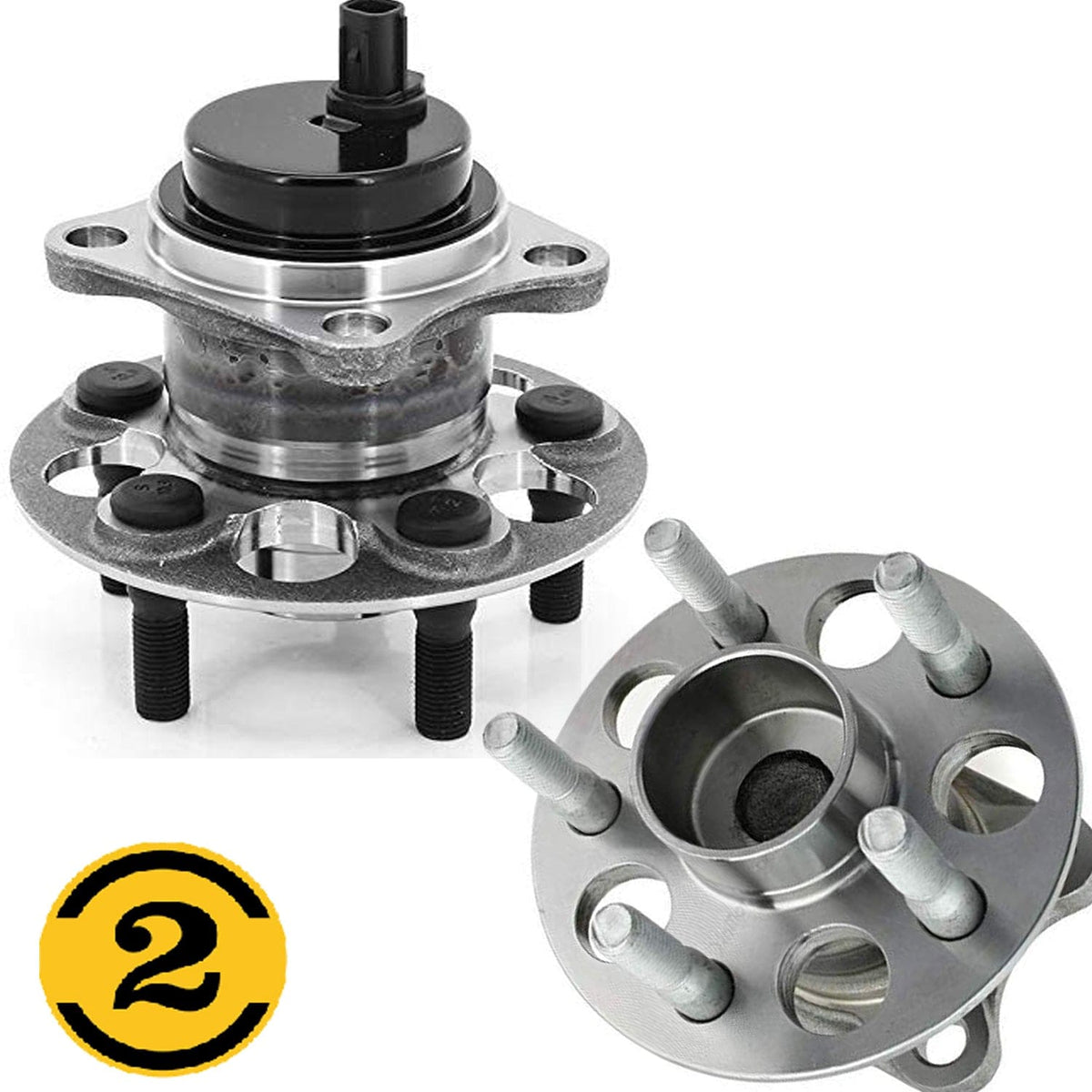 Scion xD Rear Wheel Bearing Hub Assembly, 5 Lugs - 512425 (2 Pack)