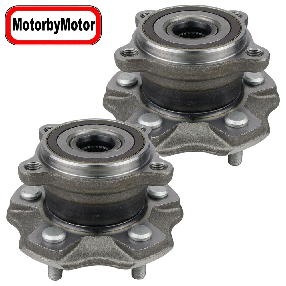 Toyota Highlander Rear Wheel Bearing Hub Assembly AWD, 5 Lugs, w/ABS - 512365 (2 Pack)