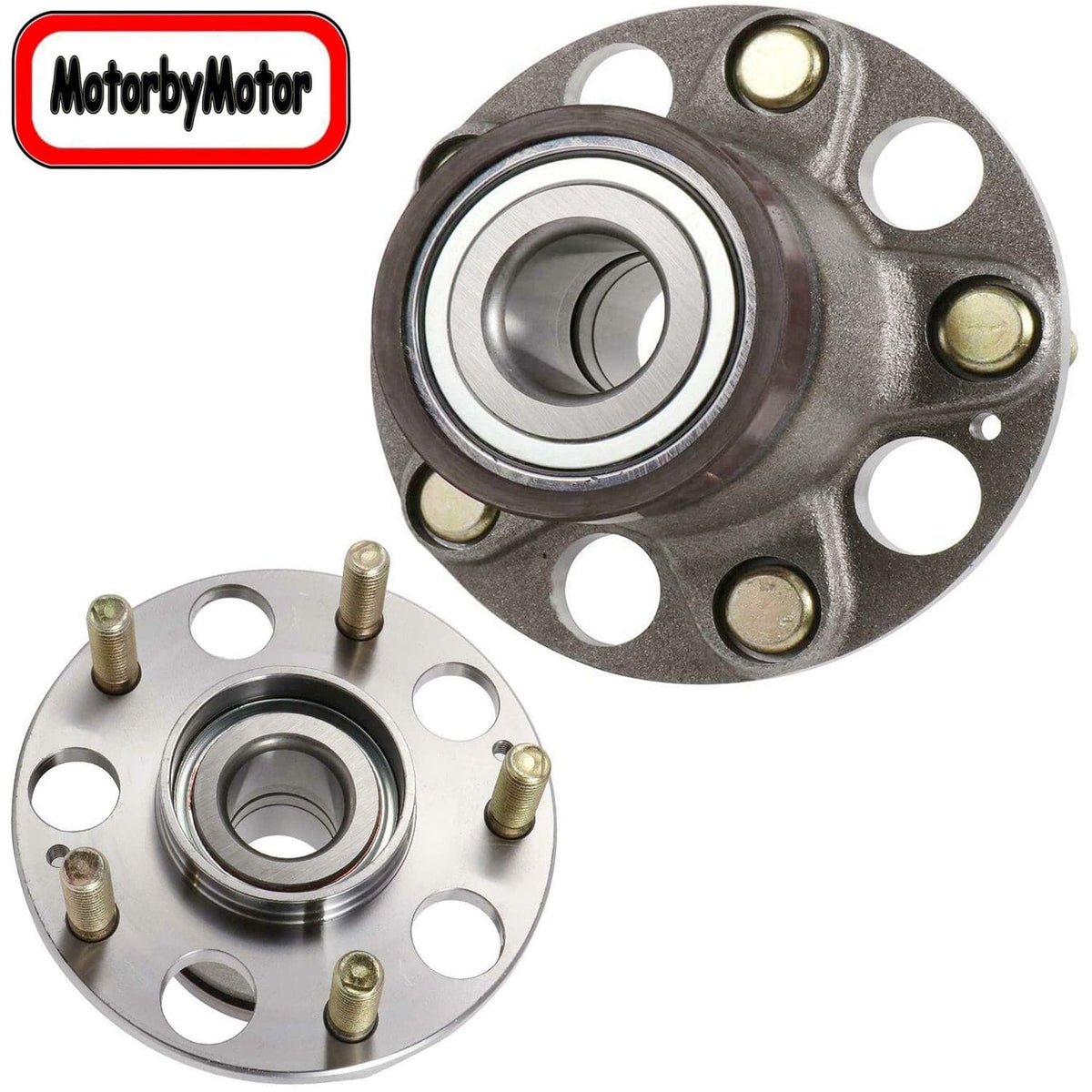 Honda CR-Z Rear Wheel Bearing Hub Assembly, 5 Lugs -- 512481 (2 Pack)