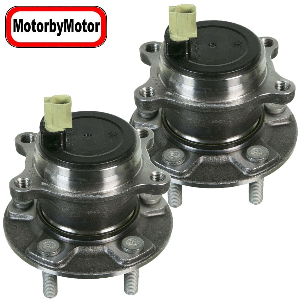 Ford Focus Rear Wheel Bearing Hub Assembly, w/ABS Sensor, 5 Lugs - 512465 (2 Pack)