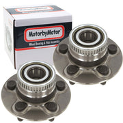 Chrysler PT Cruiser Rear Wheel Bearing Hub Assembly w/ABS, 2WD FWD, 5 Lugs - 512167 (2 Pack)