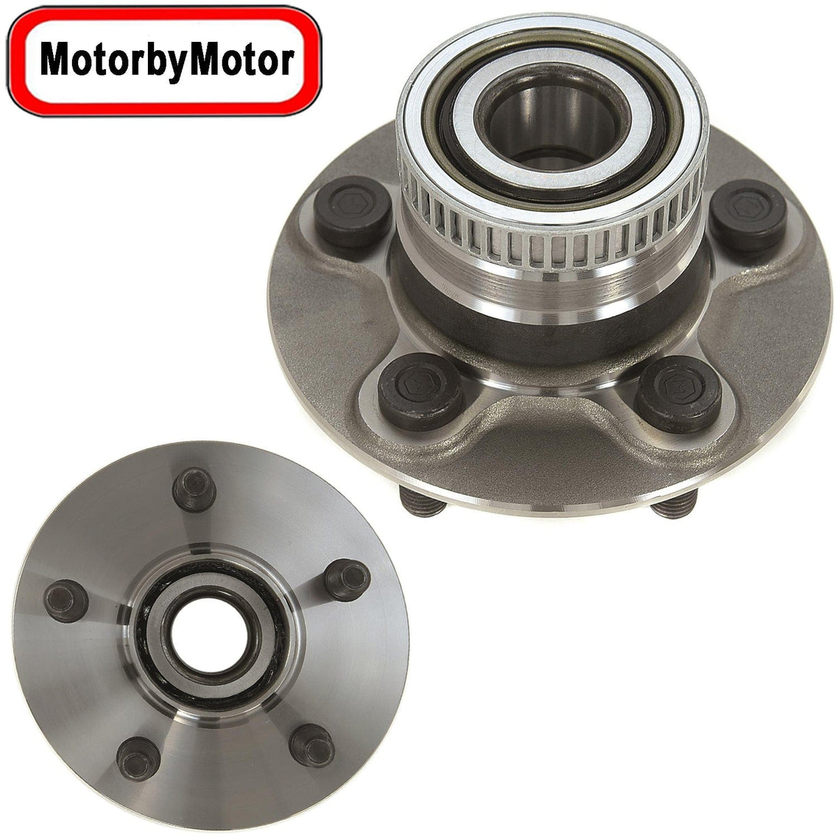 Chrysler PT Cruiser Rear Wheel Bearing Hub Assembly w/ABS, 2WD FWD, 5 Lugs - 512167 (2 Pack)