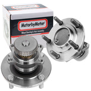 Chrysler Sebring Rear Wheel Bearing Hub Assembly w/ABS, 2WD FWD, 5 Lugs - 512136 (2 Pack)