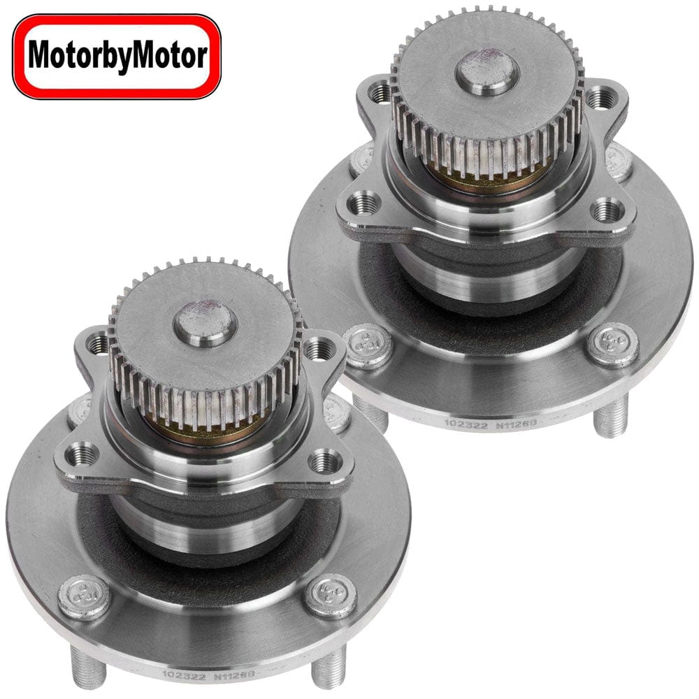 Chrysler Sebring Rear Wheel Bearing Hub Assembly w/ABS, 2WD FWD, 5 Lugs - 512136 (2 Pack)