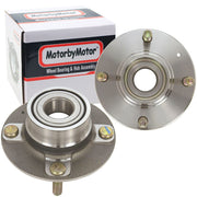 Hyundai Elantra Rear Wheel Bearing Hub Assembly w/4 Lugs, Non-ABS - 512194 (2 Pack)