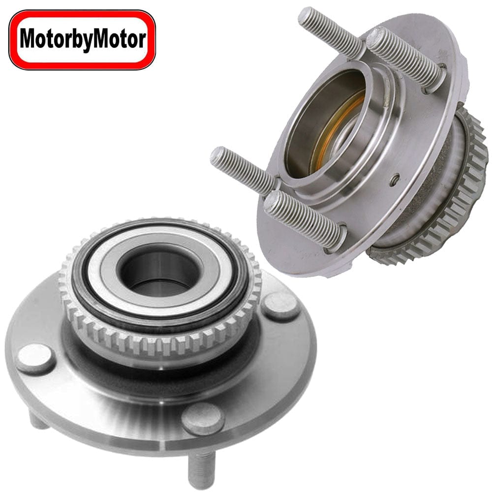 Hyundai Elantra Rear Wheel Bearing Hub Assembly w/ABS, 4 Lugs - 512195 (2 Pack)