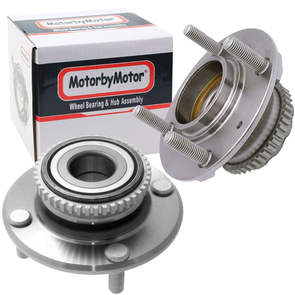 Hyundai Elantra Rear Wheel Bearing Hub Assembly w/ABS, 4 Lugs - 512195 (2 Pack)