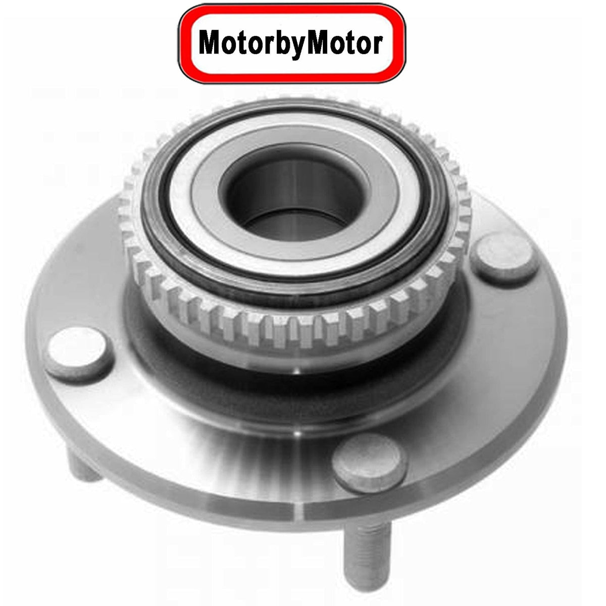 Hyundai Elantra Rear Wheel Bearing Hub Assembly w/ABS, 4 Lugs - 512195 (2 Pack)