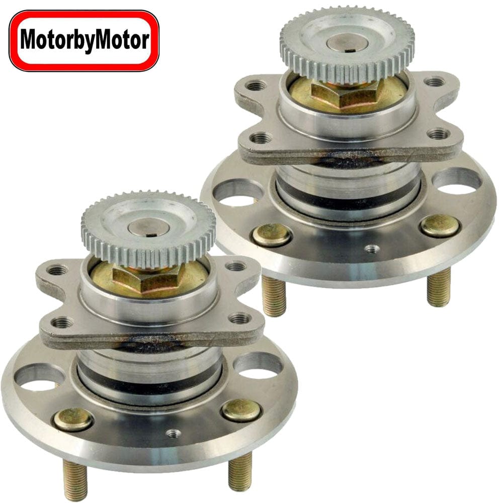 Hyundai Sonata Rear Wheel Bearing Hub Assembly 2WD FWD, w/ABS Tone Ring, 4 Lugs - 512190 (2 Pack)